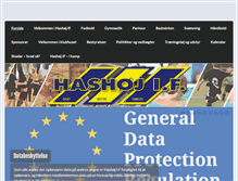 Tablet Screenshot of hashoej-if.dk